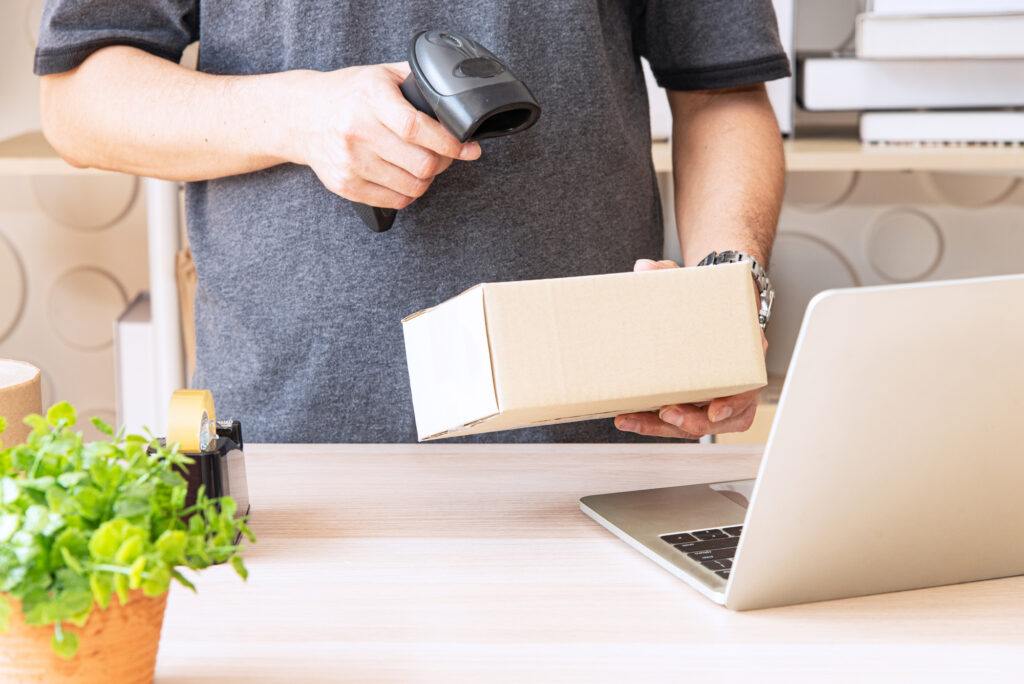 Asian young smart businessman or entrepreneur owner of SME onli